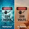 Signmission 208 Volts Danger Sign, Vinyl Decal, 5in W x 7in L, 2PK OS-2PACK-DS-D-57-V-1007 - alternate 2